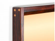 Rosewood hall set : mirror, bench, drawer section