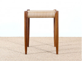 Mid-century modern stool in teak, model 80 A by Niels Møller. New édition