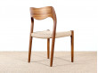Mid-Century Modern danish chair model 71 by Niels O. Møller, new edition