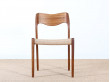 Mid-Century Modern danish chair model 71 by Niels O. Møller, new edition