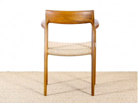 Mid modern scandinavian armchair  model 57 by Niels O. Møller, new edition