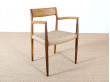 Mid modern scandinavian armchair  model 57 by Niels O. Møller, new edition