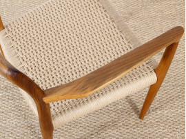 Mid modern scandinavian armchair  model 57 by Niels O. Møller, new edition