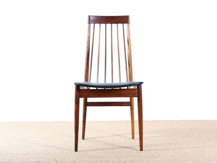 Set of 6 chairs in rosewood