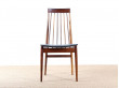 Set of 6 chairs in rosewood