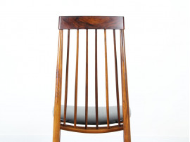 Set of 6 chairs in rosewood