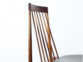 Set of 6 chairs in rosewood