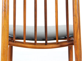 Set of 6 chairs in rosewood