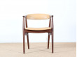 Scandinavian desk chair in teak