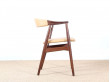 Scandinavian desk chair in teak