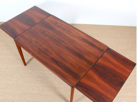 Table de repas scandinave en palissandre 4/8 pers.