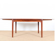 Table de repas scandinave en palissandre 4/8 pers.