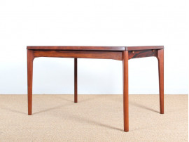 Table de repas scandinave en palissandre 4/8 pers.