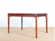 Table de repas scandinave en palissandre 4/8 pers.