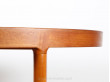 Scandinavian oval table in teak 6/12 seats