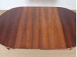 Scandinavian round dining table in rosewood 6/10 seats.