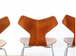 Set of 4 chairs grand prix of Arne Jacobsen