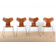 Set of 4 chairs grand prix of Arne Jacobsen