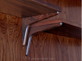 Mid century modern danish wall system in Rio rosewood