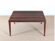 Scandinavian occasional table in rosewood