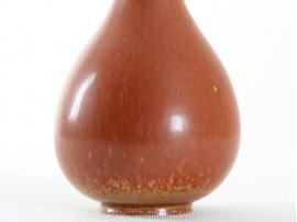 Scandinavian ceramic orange vase