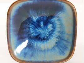 Scandinavian ceramics : square bowl in blue