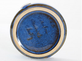 Scandinavian ceramics : Blue and bronze bowl Northern lights