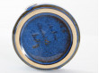 Scandinavian ceramics : Blue and bronze bowl Northern lights