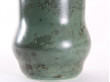 Scandinavian ceramics : vase in bronze green