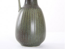 Scandinavian ceramics : pitcher in bronze green, model EWER