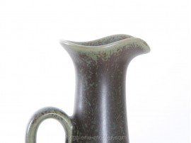 Scandinavian ceramics : pitcher in bronze green, model EWER