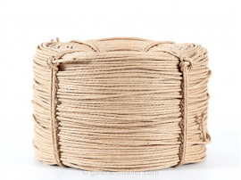 Danish paper cord, natural colour. 500 m.