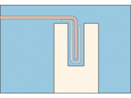 Danish latex straps with 90° hooks