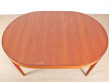 Scandinavian teak dining table 6/10 seats.