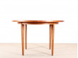 Scandinavian dining table in teak and oak (4/8 seats)