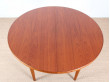 Scandinavian dining table in teak and oak (4/8 seats)