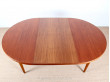 Scandinavian dining table in teak and oak (4/8 seats)