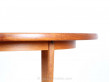 Scandinavian dining table in teak and oak (4/8 seats)