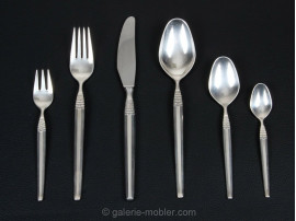 Set of scandinavian silverplate cutlery Cheri for 12 people, 76 pieces.