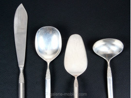 Set of scandinavian silverplate cutlery Cheri for 12 people, 76 pieces.