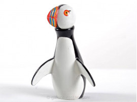 Puffin in painted wood by Kay Bojesen