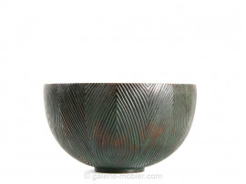 Fluted bowl in bronze deigned by Axel Salto