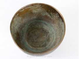 Fluted bowl in bronze deigned by Axel Salto