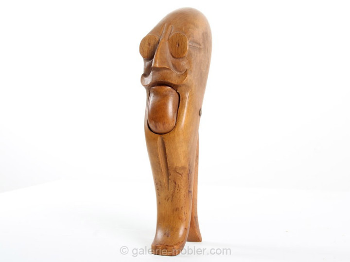 Carved wood nutcracker, designed by Kay Bojesen