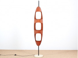 Lampadaire Surfboard en teck