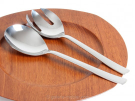 Polished steel salad servers, model Grand Prix