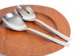 Polished steel salad servers, model Grand Prix