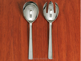 Polished steel salad servers, model Grand Prix