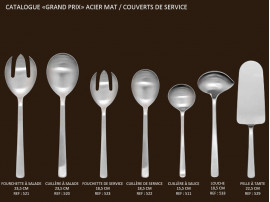 Matt steel salad servers, model Grand Prix