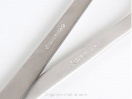 Matt steel salad servers, model Grand Prix